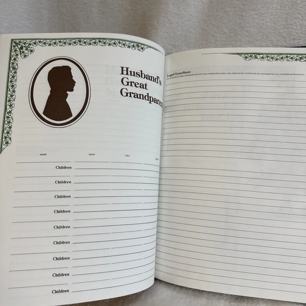 Our Family Tree A History of‎ Our Family Hardcover Genealogy Record Book 1977